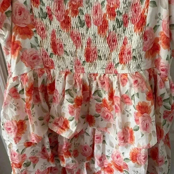 Altar'd State Women’s Plus Size Midi Tiered Cottagecore Romantic Floral Dress 2X - Picture 5 of 13